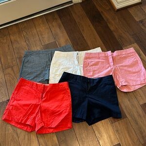 J. Crew Chino shorts size 6 -5 pairs for 50